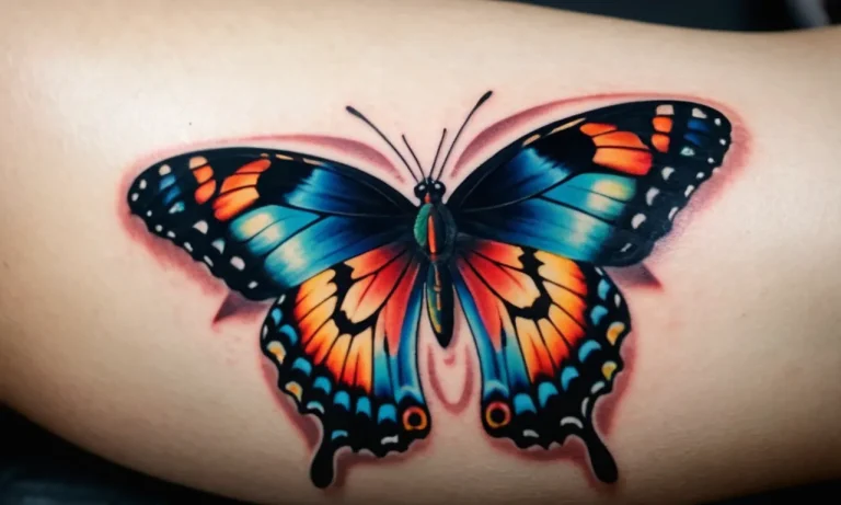 Butterfly Above Knee Tattoo Meaning: A Comprehensive Guide