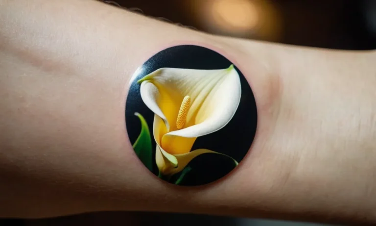 Calla Lily Tattoo Meaning: Exploring The Symbolism Behind This Elegant Floral Design