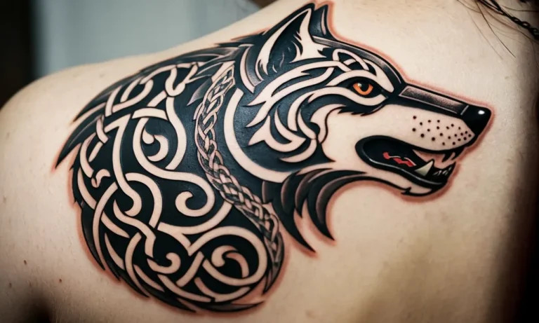 Unveiling The Profound Symbolism Of Celtic Wolf Tattoos