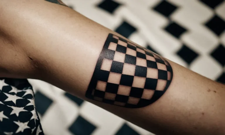 Checkered Flag Tattoo Meaning: A Comprehensive Guide