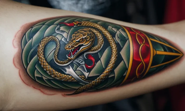 Dagger With Snake Tattoo Meaning: Exploring The Symbolism And Significance