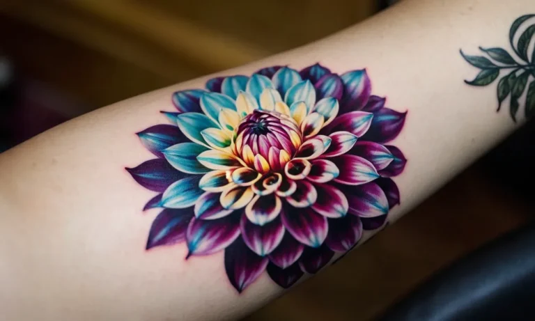 Dahlia Tattoo Meaning: Unveiling The Symbolism Behind This Captivating Floral Design