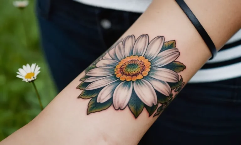 Daisy Tattoo Meaning: Exploring The Symbolism Behind This Delicate Flower