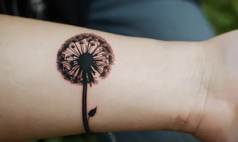 Dandelion Tattoo Meaning: Exploring The Symbolism Behind This Delicate Flower
