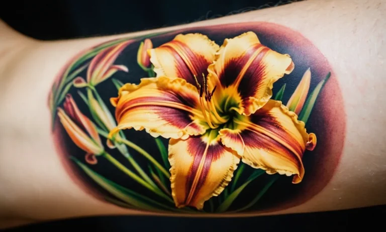 Daylily Tattoo Meaning: Exploring The Symbolism Behind This Vibrant Floral Design