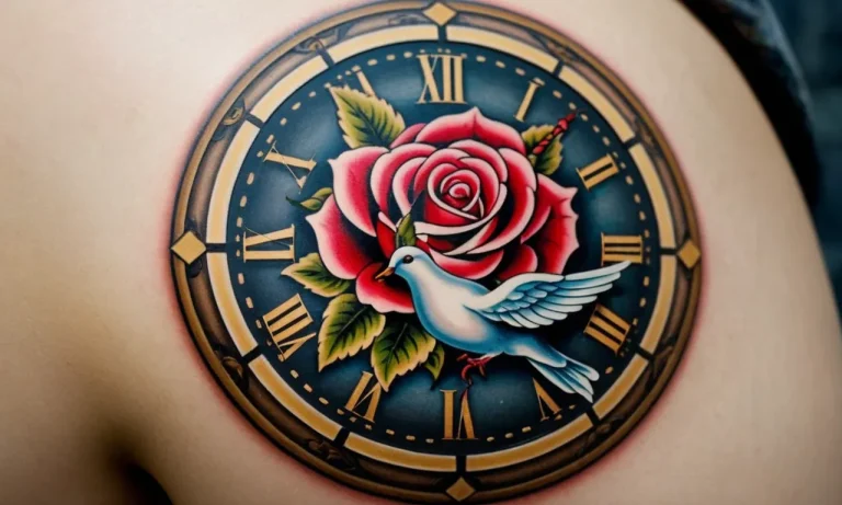 Dove Clock Rose Tattoo Meaning: A Comprehensive Guide