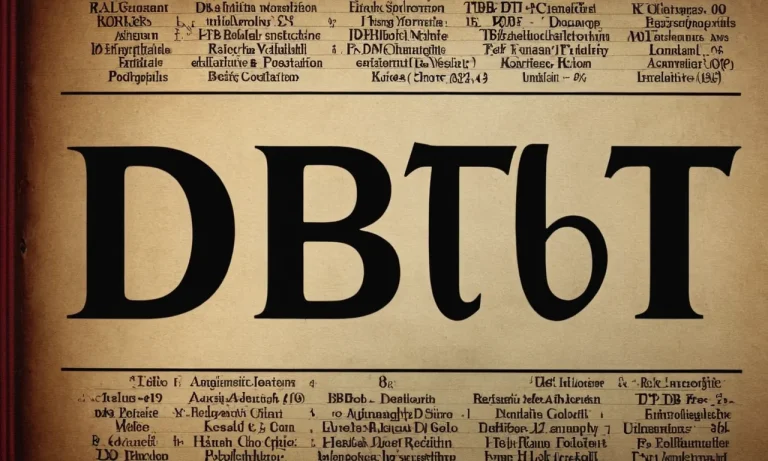 What Does ‘Dtb’ Mean In Text? A Comprehensive Guide