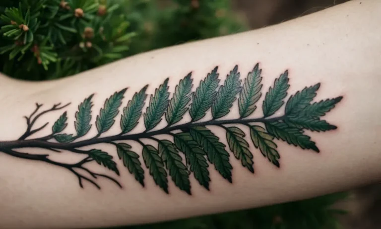Evergreen Tree Tattoo Meaning: A Comprehensive Guide