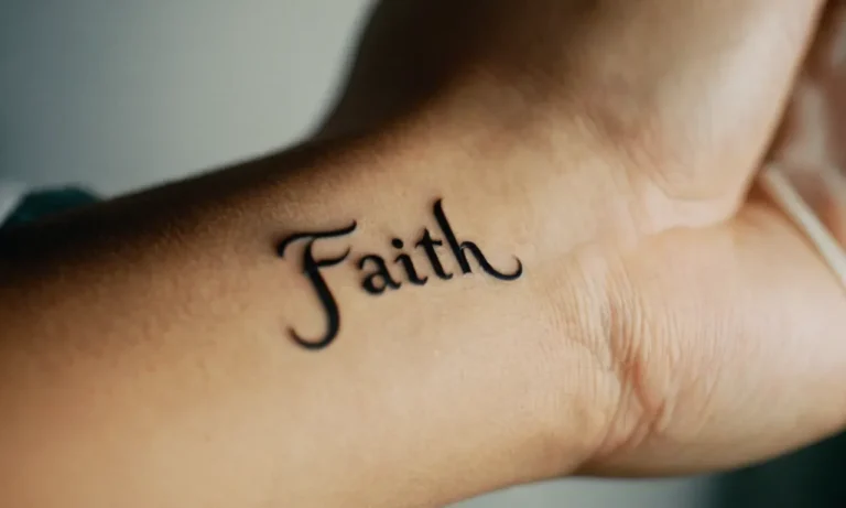 Faith Tattoo Meaning: A Comprehensive Guide