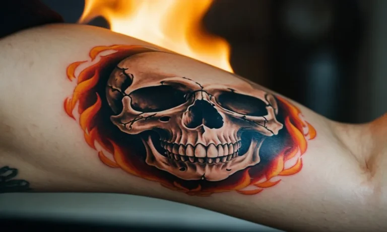 Flaming Skull Tattoo Meaning: Unveiling The Symbolism Behind This Fiery Design