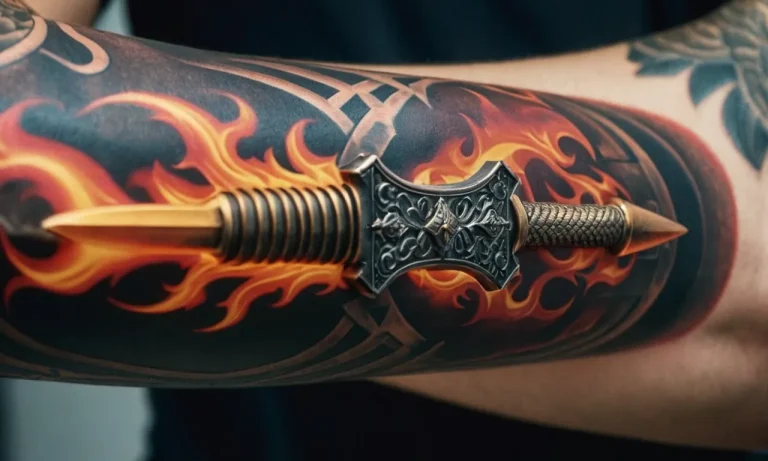 Flaming Sword Tattoo Meaning: Unveiling The Symbolism Behind This Fiery Design