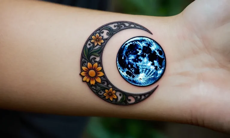 Flower Moon Tattoo Meaning: Unveiling The Symbolism Behind This Celestial Ink