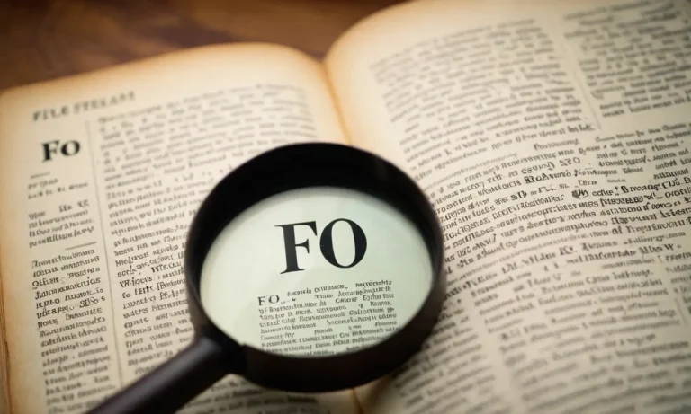 What Does ‘Fo’ Mean In Text? A Comprehensive Guide