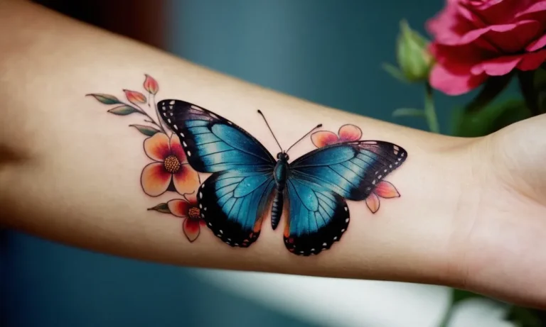 Half Butterfly Half Flower Tattoo Meaning: A Comprehensive Guide