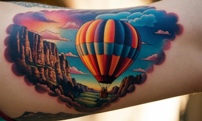 Hot Air Balloon Tattoo Meaning: A Comprehensive Guide