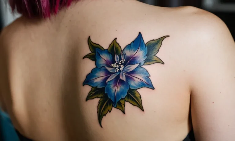 Larkspur Tattoo Meaning: Exploring The Symbolism Behind This Captivating Floral Design