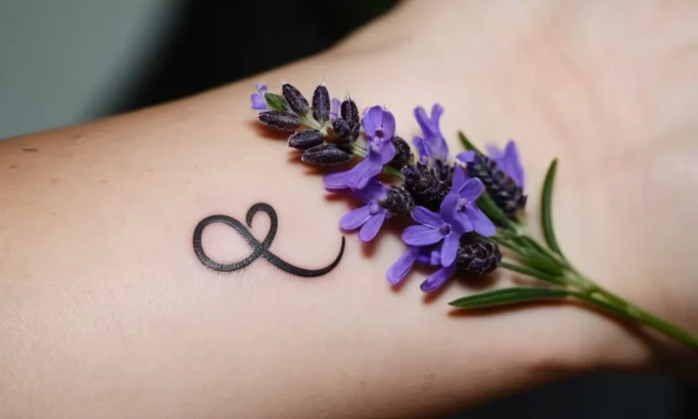 Lavender Tattoo Meaning: Exploring The Symbolism And Significance
