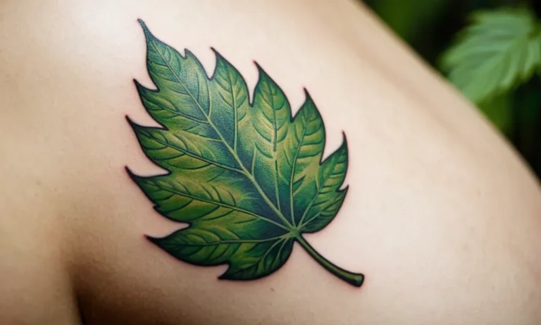 Leaf Tattoo Meaning: Exploring The Symbolism And Significance