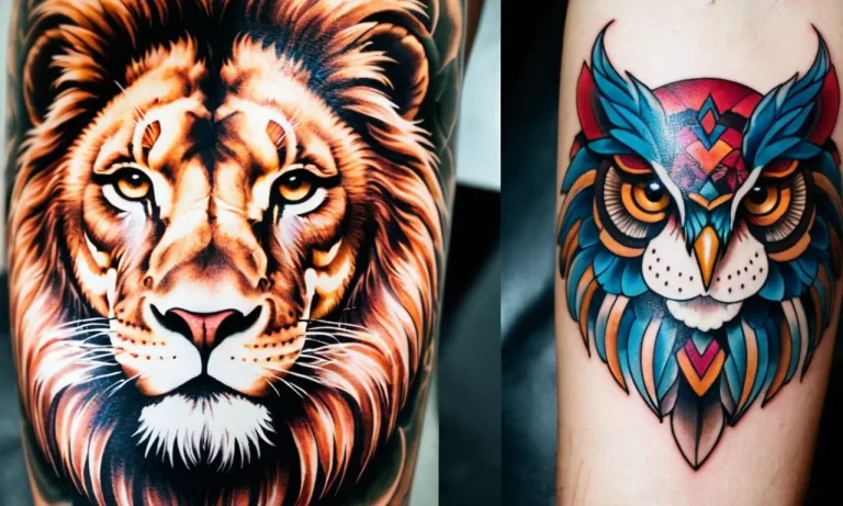 Lion And Owl Tattoo Meaning: Unveiling The Symbolism Behind This Powerful Duo