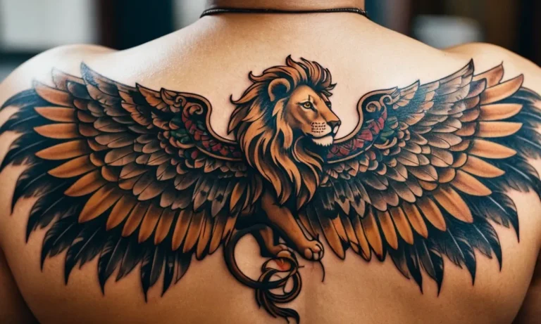 Lion With Wings Tattoo Meaning: A Comprehensive Guide