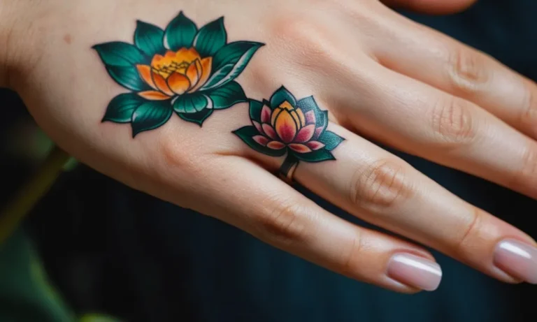 Lotus Finger Tattoo Meaning: Unveiling The Symbolism Behind This Captivating Design