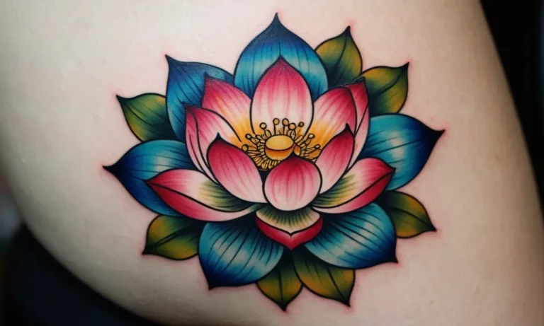 Lotus Flower Semicolon Tattoo Meaning: A Comprehensive Guide