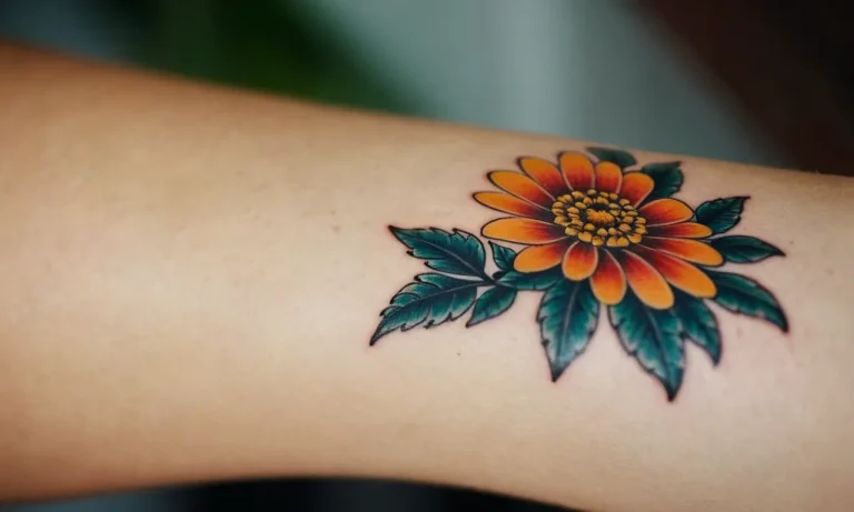 Marigold Tattoo Meaning: Exploring The Symbolism Behind This Vibrant Floral Design