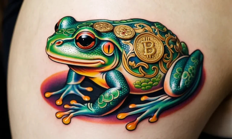 Unveiling The Symbolic Meaning Of Money Frog Tattoos