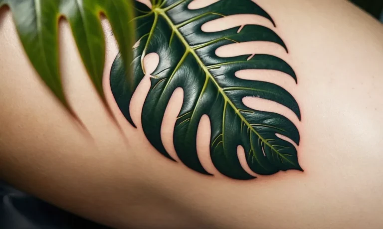 Monstera Tattoo Meaning: Exploring The Symbolism Behind This Trendy Plant Ink