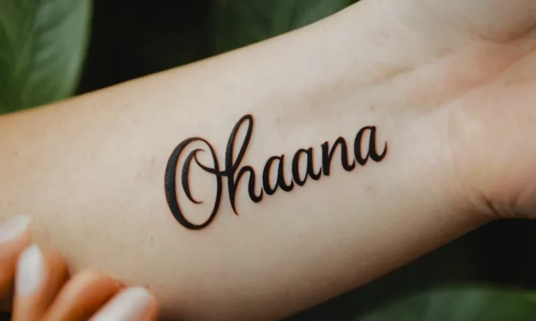 Ohana Meaning Tattoo: Exploring The Significance Of Family In Polynesian Culture