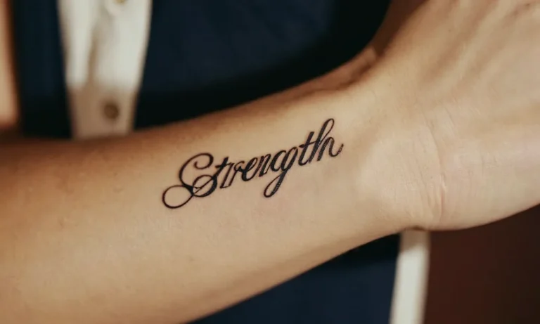 One Word Tattoos With Deep Meaning: Exploring The Power Of Minimalism