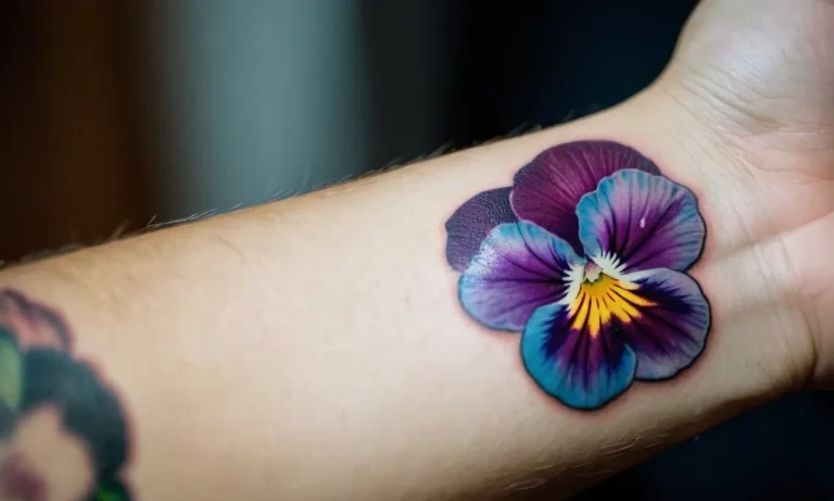 Pansy Tattoo Meaning: Exploring The Symbolism Behind This Delicate Flower