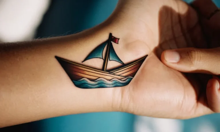 Paper Boat Tattoo Meaning: Exploring The Symbolism Behind This Nautical Design