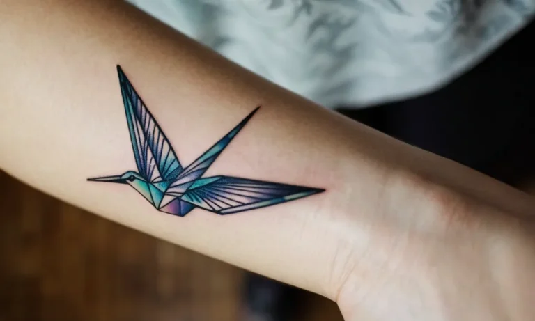 Paper Crane Tattoo Meaning: A Comprehensive Guide