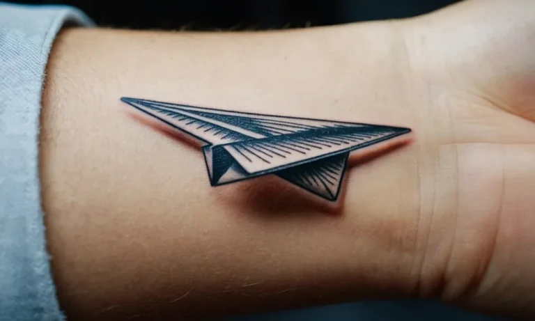 Paper Plane Tattoo Meaning: A Comprehensive Guide