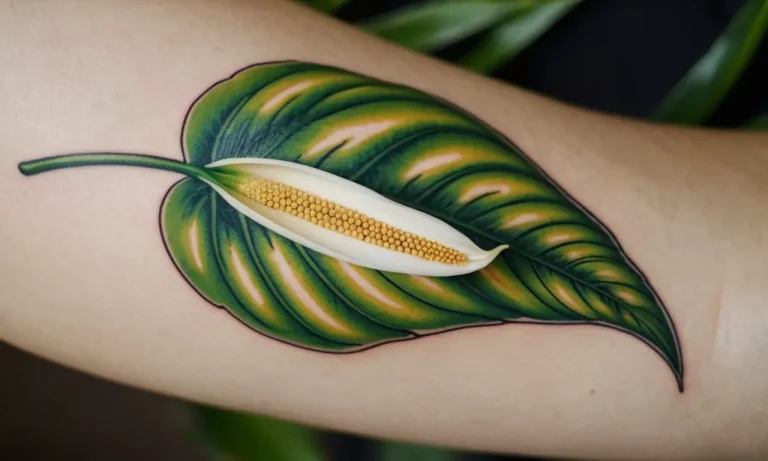 Peace Lily Tattoo Meaning: A Comprehensive Guide