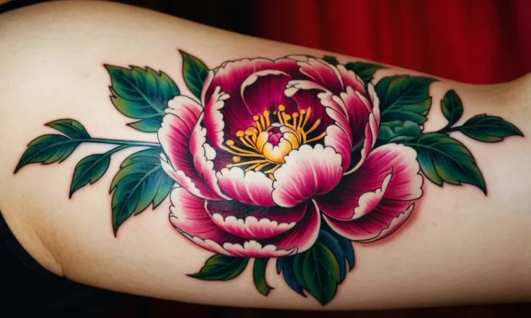 Peonies Tattoo Meaning: Unveiling The Symbolism Behind This Captivating Floral Design