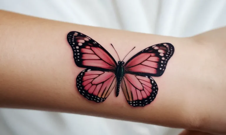 Pink Butterfly Tattoo Meaning: A Comprehensive Guide