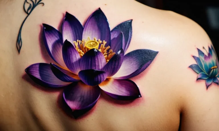 Purple Lotus Flower Tattoo Meaning: Unveiling The Symbolism Behind This Captivating Design