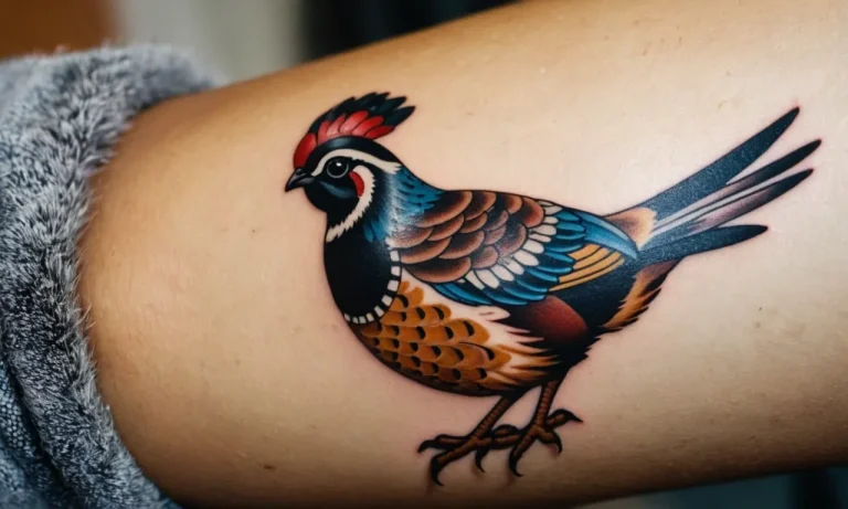 Quail Tattoo Meaning: Exploring The Symbolism And Significance