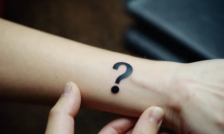 The Intriguing Meaning Behind Question Mark Tattoos