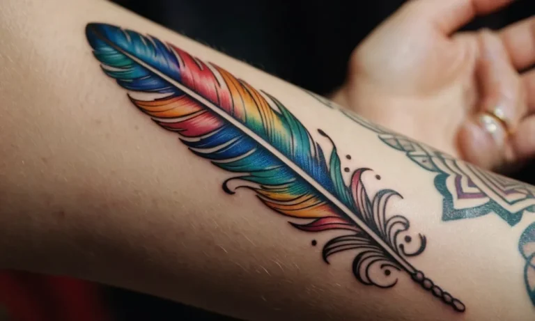 Rainbow Feather Tattoo Meaning: A Comprehensive Guide