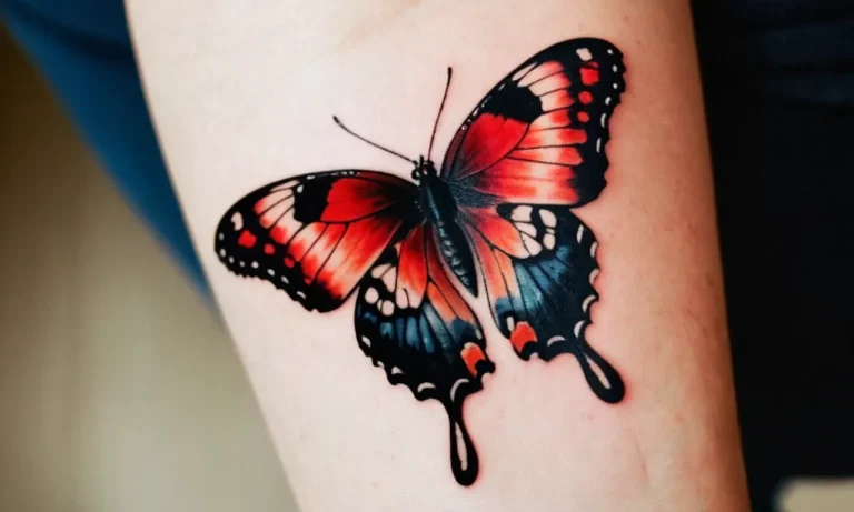 Red Butterfly Tattoo Meaning: Unveiling The Symbolism Behind This Captivating Design