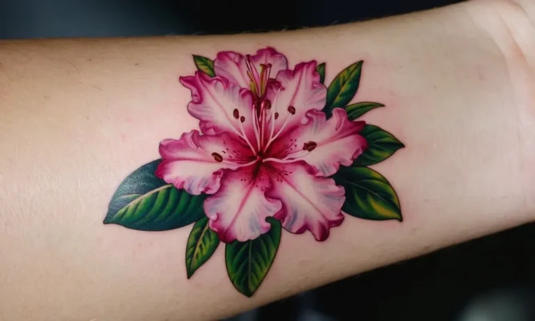 Rhododendron Tattoo Meaning: Exploring The Symbolism Behind This Vibrant Floral Design