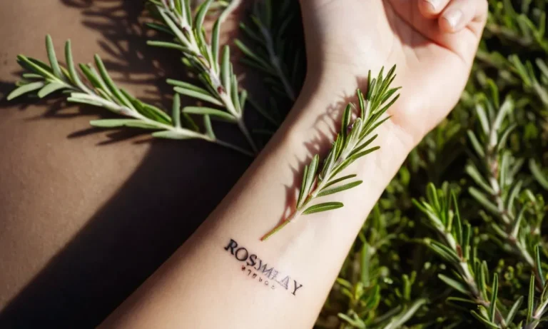 Rosemary Tattoo Meaning: Exploring The Symbolism And Significance