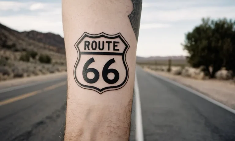 Route 66 Tattoo Meaning: Exploring The Symbolism Behind This Iconic Road Trip