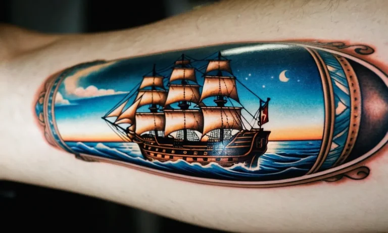 Ship In A Bottle Tattoo Meaning: Exploring The Symbolism Behind This Unique Design