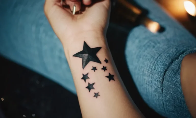 Shooting Stars Tattoos: Unveiling The Cosmic Meanings Behind This Celestial Ink