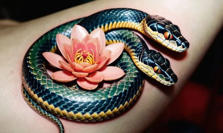Snake And Flower Tattoo Meaning: Unveiling The Symbolism Behind This Captivating Design