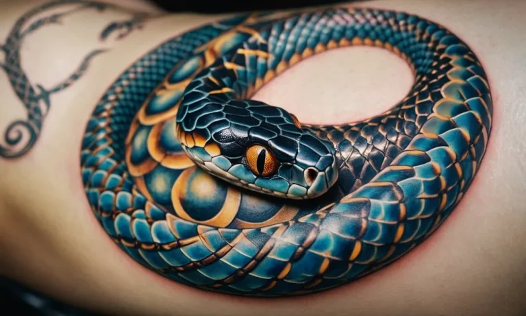 Snake And Moon Tattoo Meaning: Unveiling The Symbolism Behind This Captivating Design